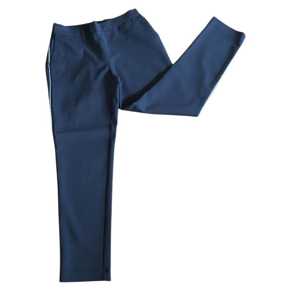 🌸4/$20 Black Tuxedo Pant with contrasting silver piping